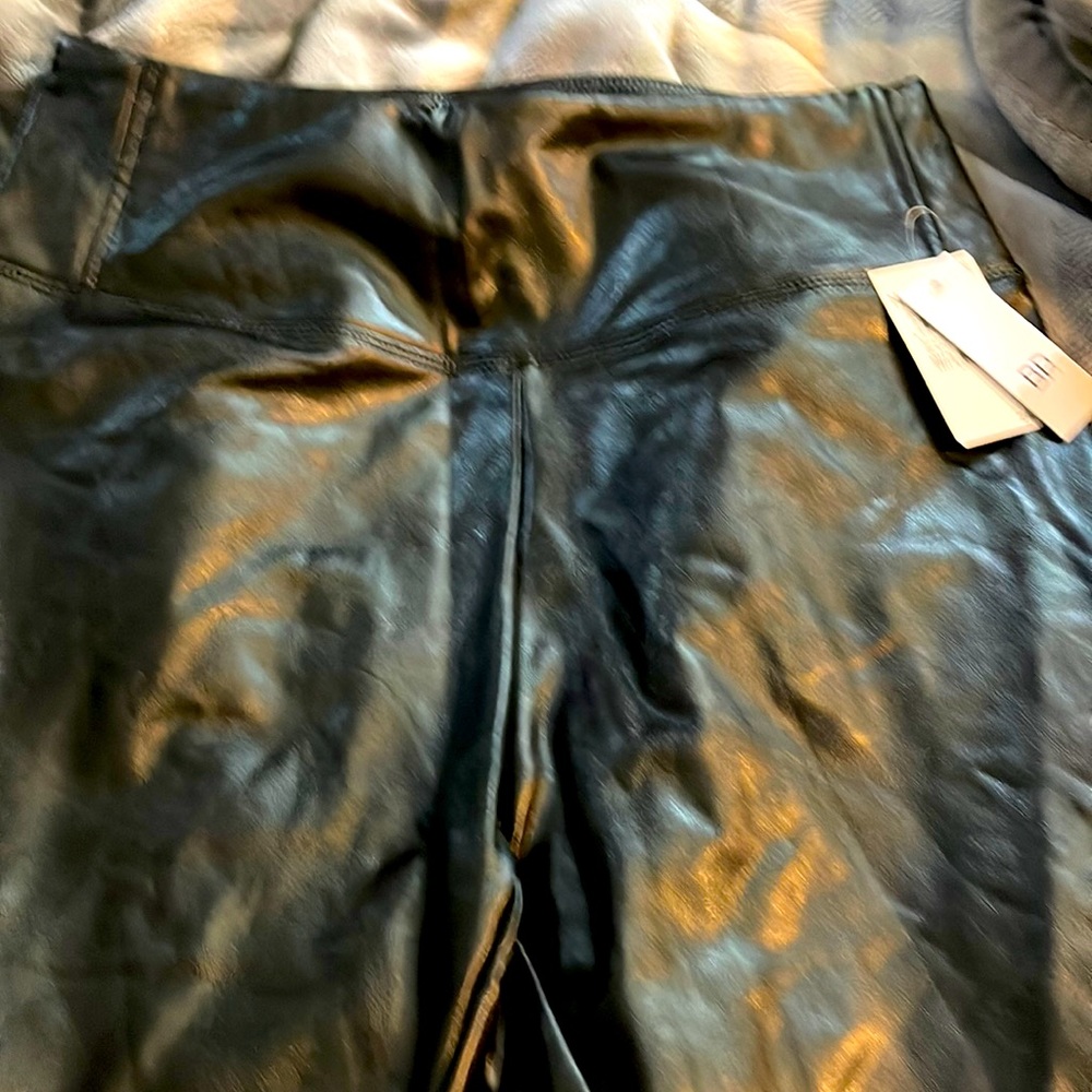 Faux leather leggings